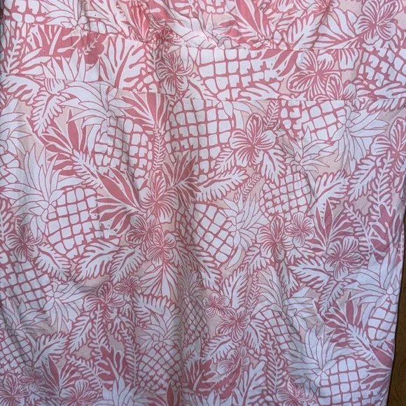 VINEYARD VINES SZ 12 WOMENS PINK/WHITE FLORAL SHEATH DRESS LINED SIDE ZIP - Picture 4 of 12